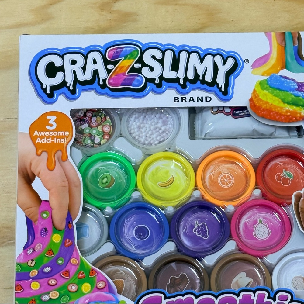 Cra-Z-Slimy Smoothie Blendz Slime Kit – 12 Fun Colors DIY Slime Set (Ages 6+) - Picture 4 of 8